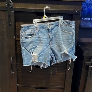 Sofia by Sofia Vergara Ripped Denim Shorts